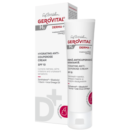 Hydrating anti-couperose cream SPF10