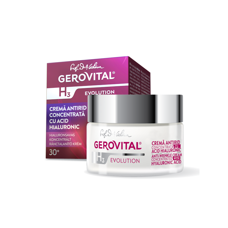 Anti-wrinkle cream concentrated with hyaluronic acid 3%