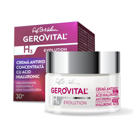 Anti-wrinkle cream concentrated with hyaluronic acid 3%