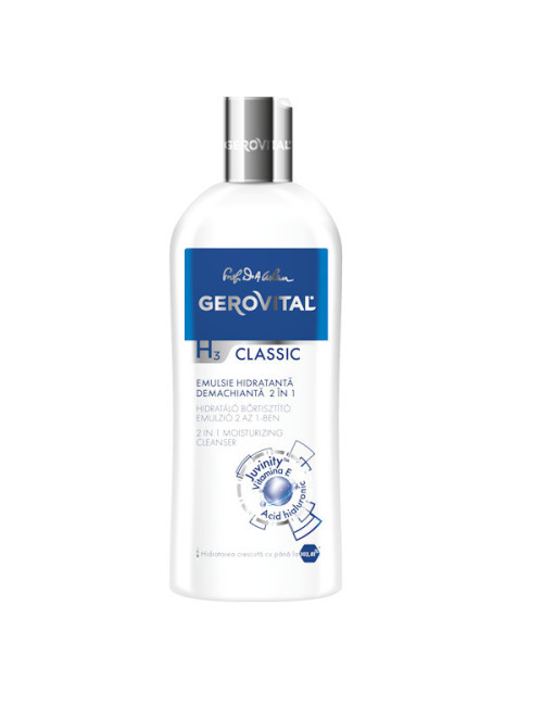 Gerovital H3 Classic 2 in 1 Moisturizer Cleanser